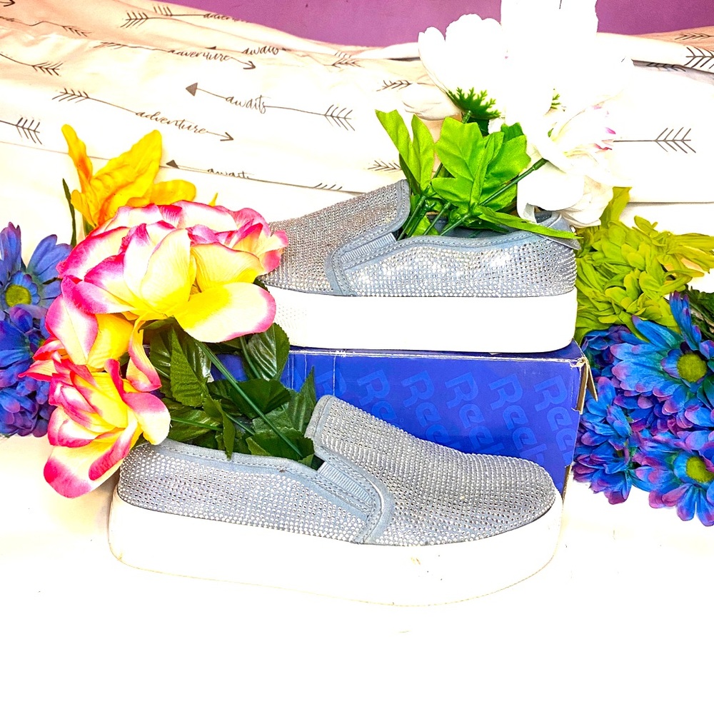 Guess sparkly rhinestone slip-on